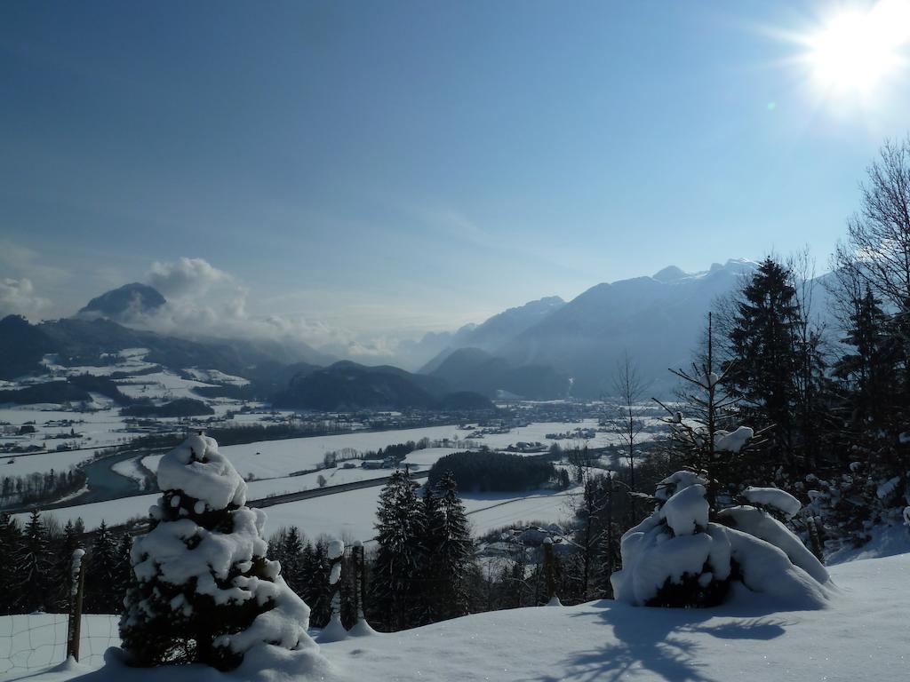 Pension Schoene Aussicht Kuchl Exteriér fotografie